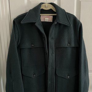 Vintage Filson Mackinaw Cruiser Wool Jacket Green Men's Small (Chest 34)